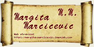 Margita Marčićević vizit kartica